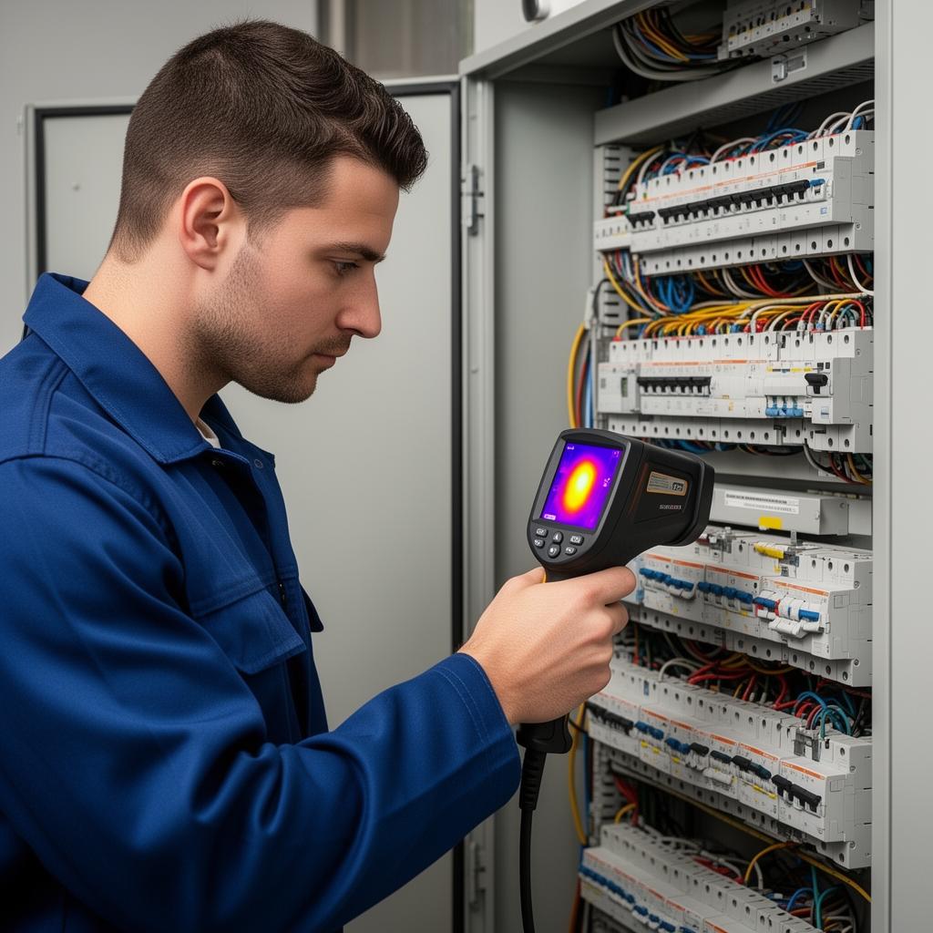 Manutenção elétrica preventiva com termografia