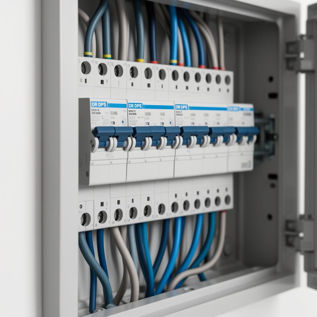 Quadro de distribuição com DR e DPS